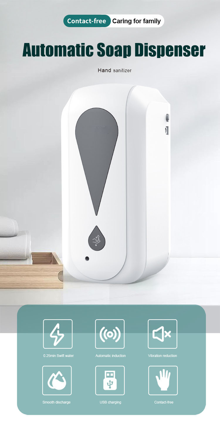 Automatic Induction Sprayer Liquid Dispenser Factory Wall-Mounted Hand Sterilizer Airport Hospital Large Capacity Soap Dispenser