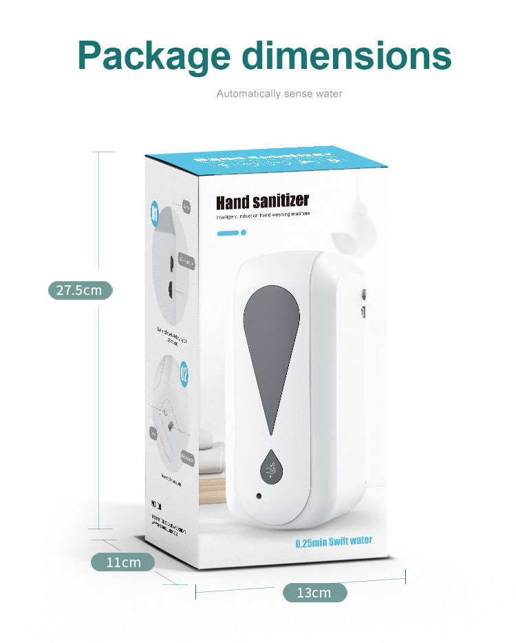 Automatic Induction Sprayer Liquid Dispenser Factory Wall-Mounted Hand Sterilizer Airport Hospital Large Capacity Soap Dispenser