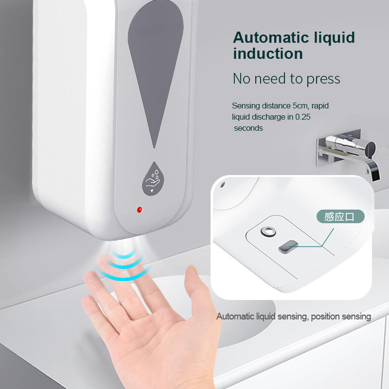 Automatic Induction Sprayer Liquid Dispenser Factory Wall-Mounted Hand Sterilizer Airport Hospital Large Capacity Soap Dispenser