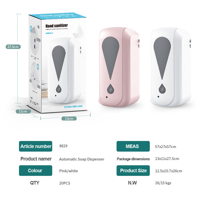 Automatic Induction Sprayer Liquid Dispenser Factory Wall-Mounted Hand Sterilizer Airport Hospital Large Capacity Soap Dispenser