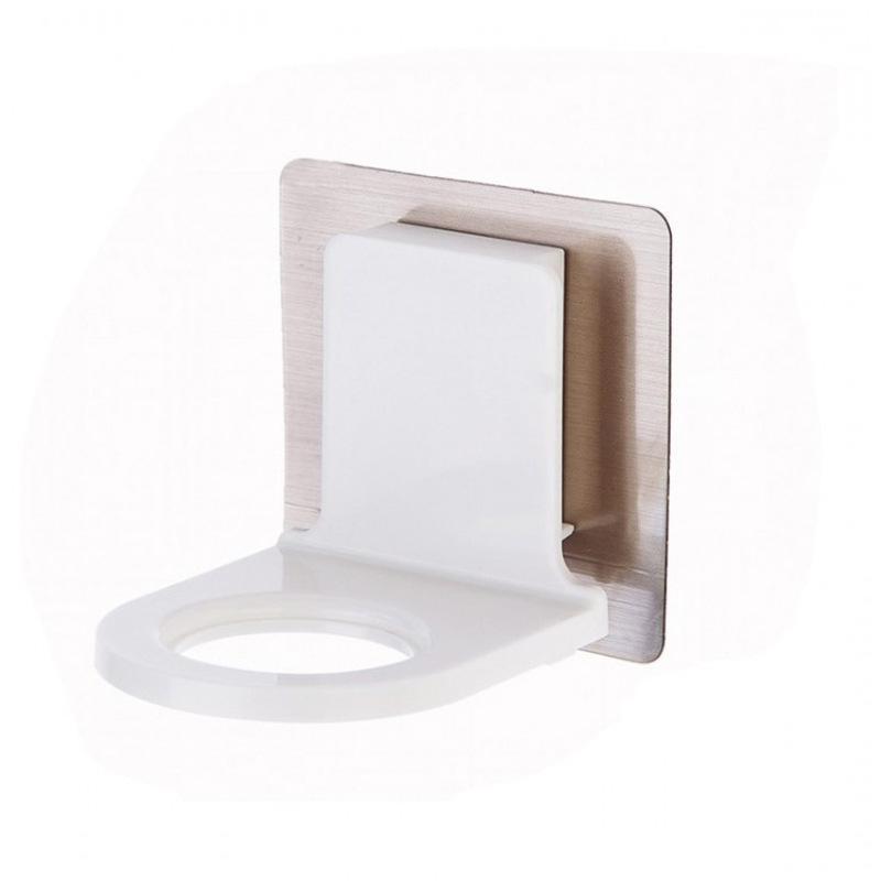 Hotel Hand Sanitizer Bottle Press Bathroom Soap Dispenser Holder Bathroom Brushed Wall Hanging Shower Gel Rack
