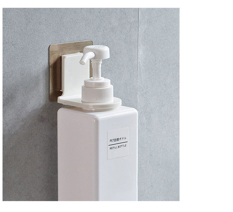Hotel Hand Sanitizer Bottle Press Bathroom Soap Dispenser Holder Bathroom Brushed Wall Hanging Shower Gel Rack