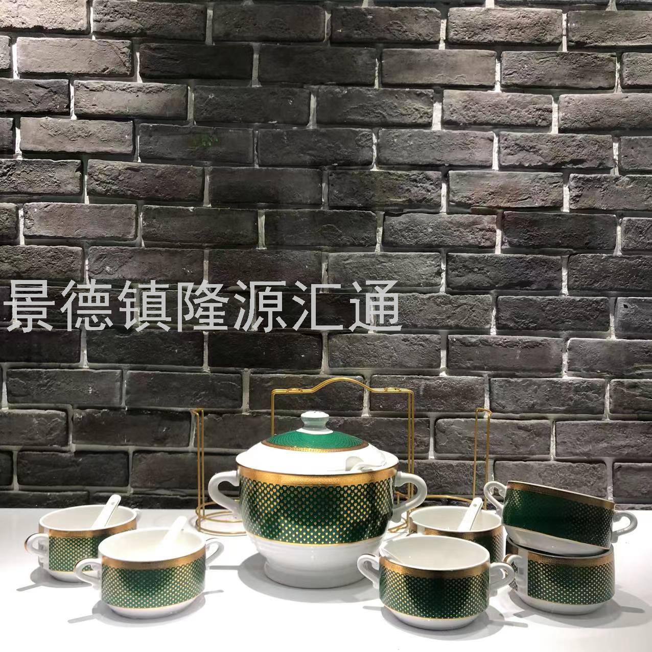 Jingdezhen Ceramic Soup Pot Set Dual-Sided Stockpot Noodle Cup Freshness Bowl Storage Tank Casserole Electric Soup Pot
