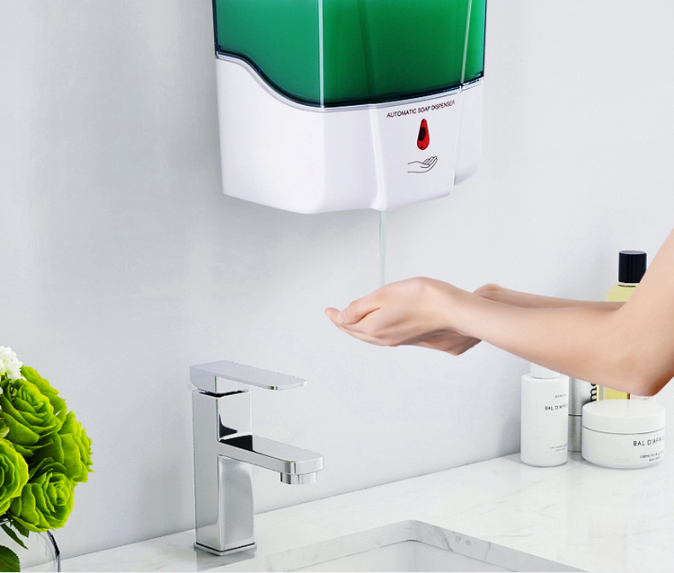 Transparent double induction design of automatic hand soap induction terms soap dispenser household wall - mounted soap dispenser