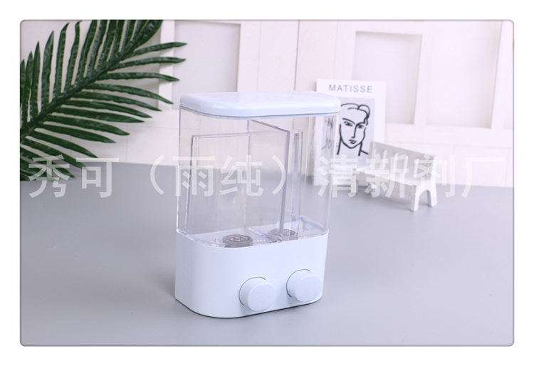 Transparent double induction design of automatic hand soap induction terms soap dispenser household wall - mounted soap dispenser
