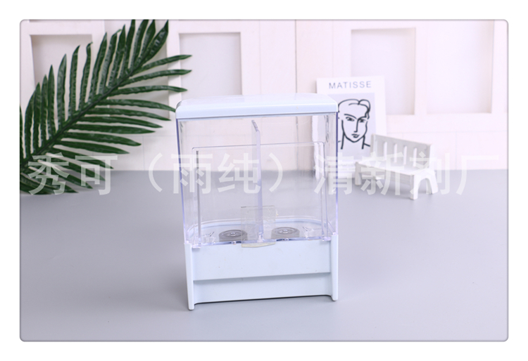 Transparent double induction design of automatic hand soap induction terms soap dispenser household wall - mounted soap dispenser