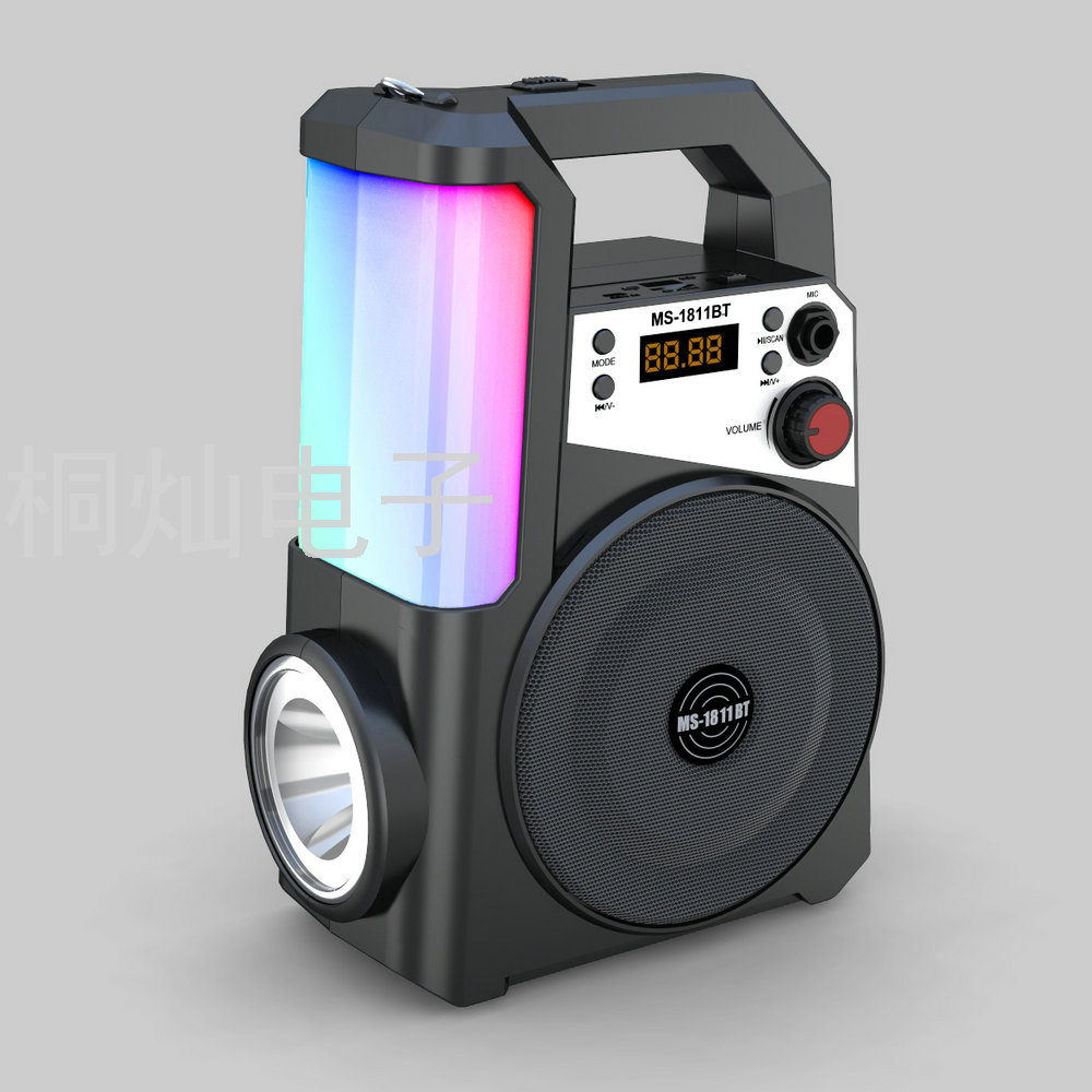 New Ms1810 Wireless Portable Card Portable Bluetooth Audio with LED Flashlight Colorful Table Lamp Radio New Ms1810 Wireless Portable Card Portable Bluetooth Audio with LED Flashlight Colorful Table Lamp Radio