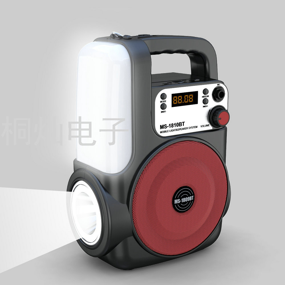 New Ms1810 Wireless Portable Card Portable Bluetooth Audio with LED Flashlight Colorful Table Lamp Radio New Ms1810 Wireless Portable Card Portable Bluetooth Audio with LED Flashlight Colorful Table Lamp Radio