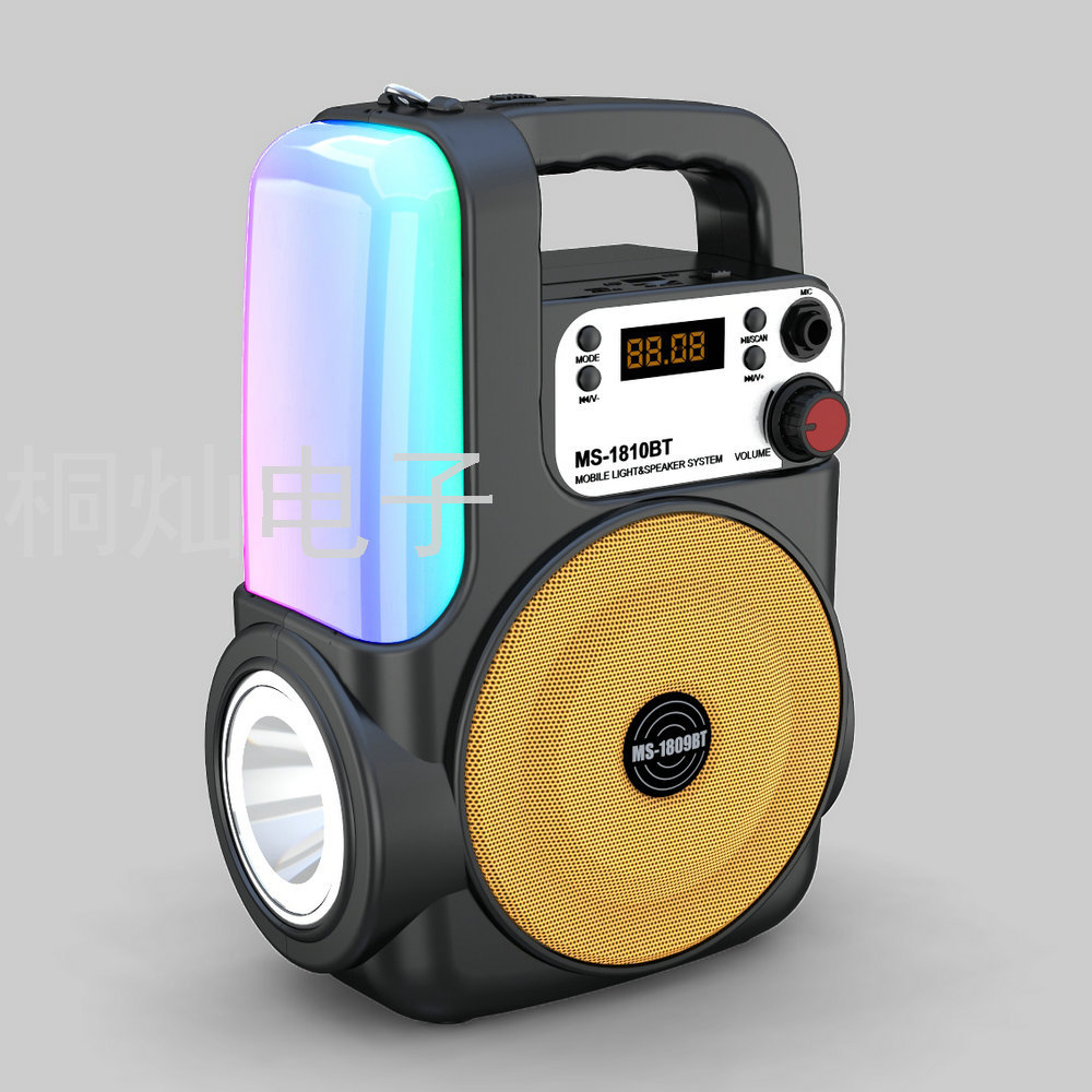 New Ms1810 Wireless Portable Card Portable Bluetooth Audio with LED Flashlight Colorful Table Lamp Radio New Ms1810 Wireless Portable Card Portable Bluetooth Audio with LED Flashlight Colorful Table Lamp Radio