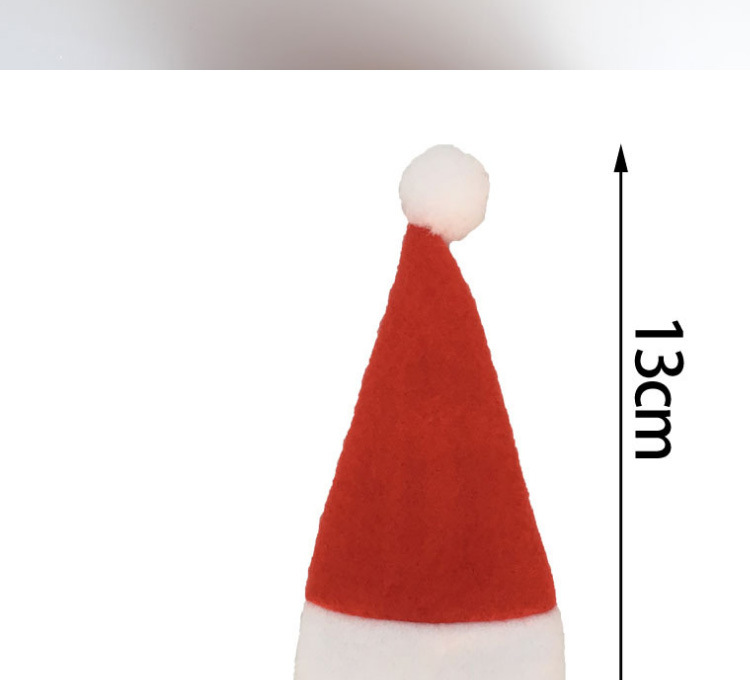 Christmas Wine Bottle Hat Christmas Hat Christmas Hat Knife and Fork Set Party Table Wine Bottle Decoration Decorations