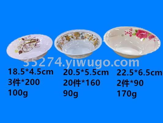 Manufacturer direct selling inventory treatment melamine bowl large spot low price treatment meinai bowl