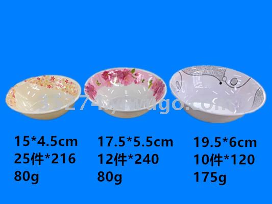 Manufacturer direct selling inventory treatment melamine bowl large spot low price treatment meinai bowl