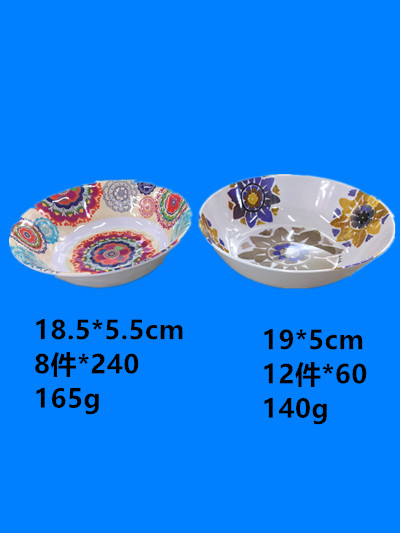 Manufacturer direct selling inventory treatment melamine bowl large spot low price treatment meinai bowl