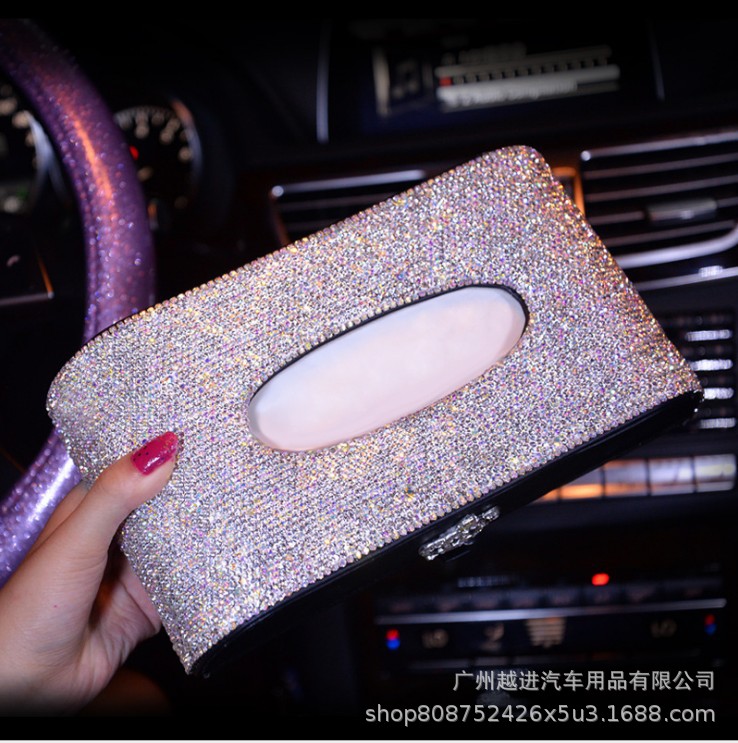 Diamond Crown Car Tissue Box Car Tissue Box Car Tissue Box Seat Tissue Box Car Creative New