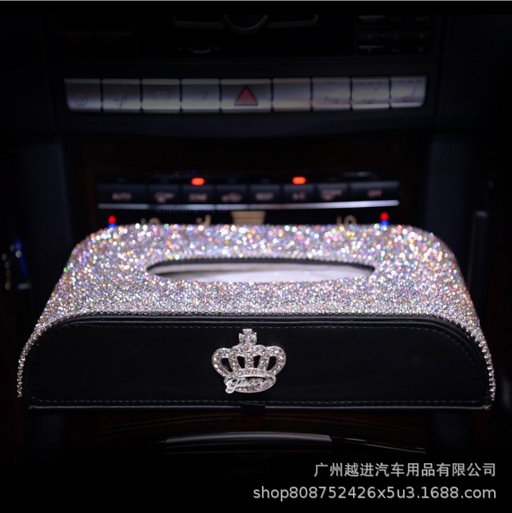 Diamond Crown Car Tissue Box Car Tissue Box Car Tissue Box Seat Tissue Box Car Creative New