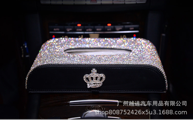 Diamond Crown Car Tissue Box Car Tissue Box Car Tissue Box Seat Tissue Box Car Creative New Diamond Crown Car Tissue Box Car Tissue Box Car Tissue Box Seat Tissue Box Car Creative New