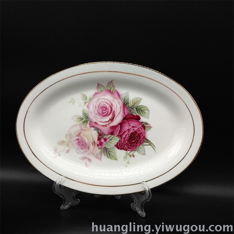 Ceramic tableware porcelain bowl set Jingdezhen China ceramic bowl disc wholesale