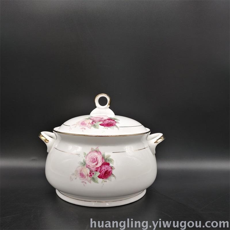 Ceramic tableware porcelain bowl set Jingdezhen China ceramic bowl disc wholesale