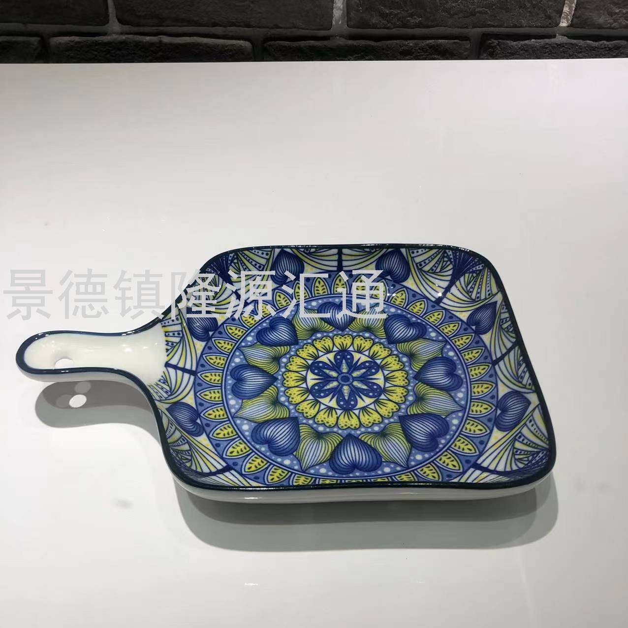 Dinner Plate Ceramic Plate Baking Plate Dim Sum Plate Ceramic Bowl Rice Bowl Rice Bowl Promotion Gift Bowl Jingdezhen