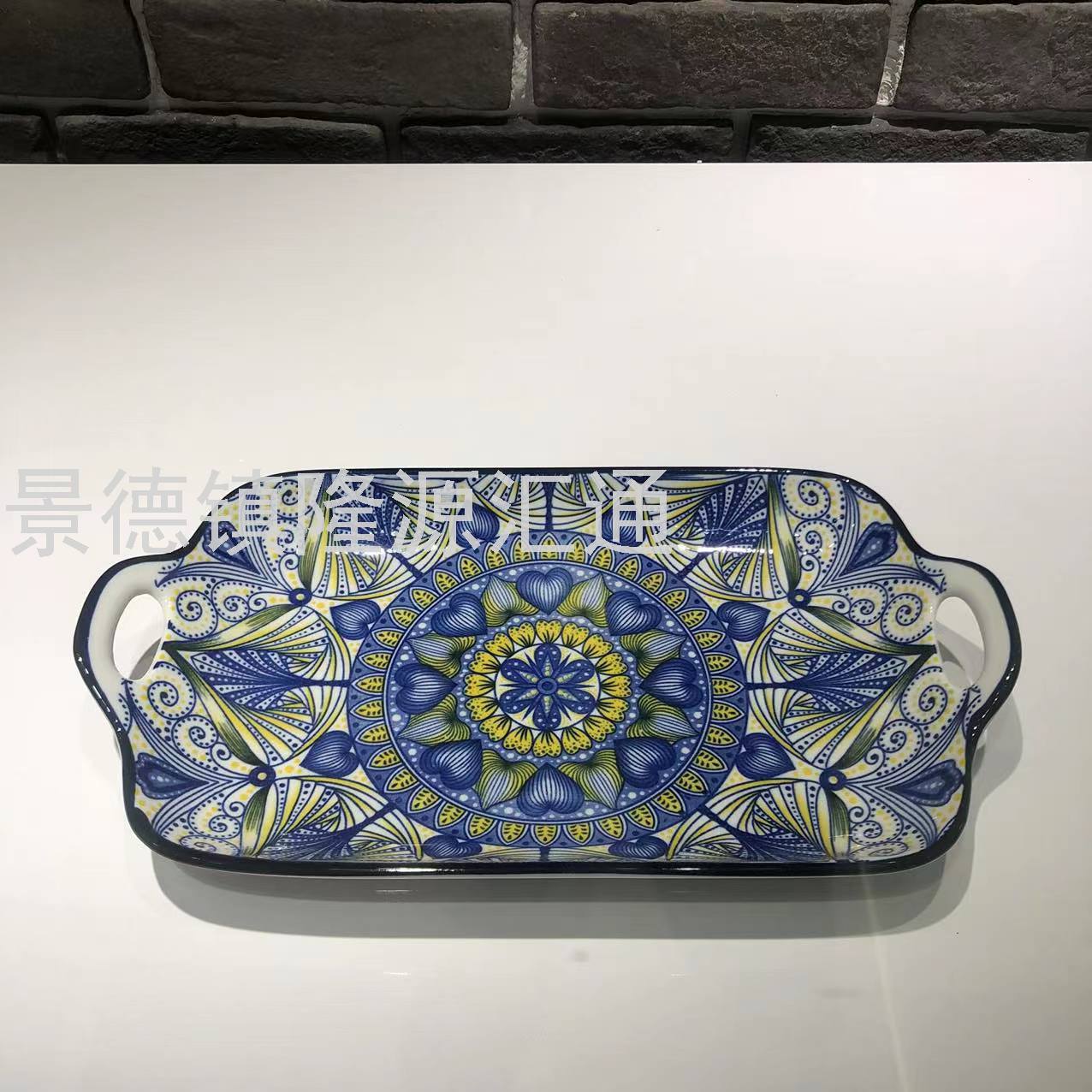 Dinner Plate Ceramic Plate Baking Plate Dim Sum Plate Ceramic Bowl Rice Bowl Rice Bowl Promotion Gift Bowl Jingdezhen