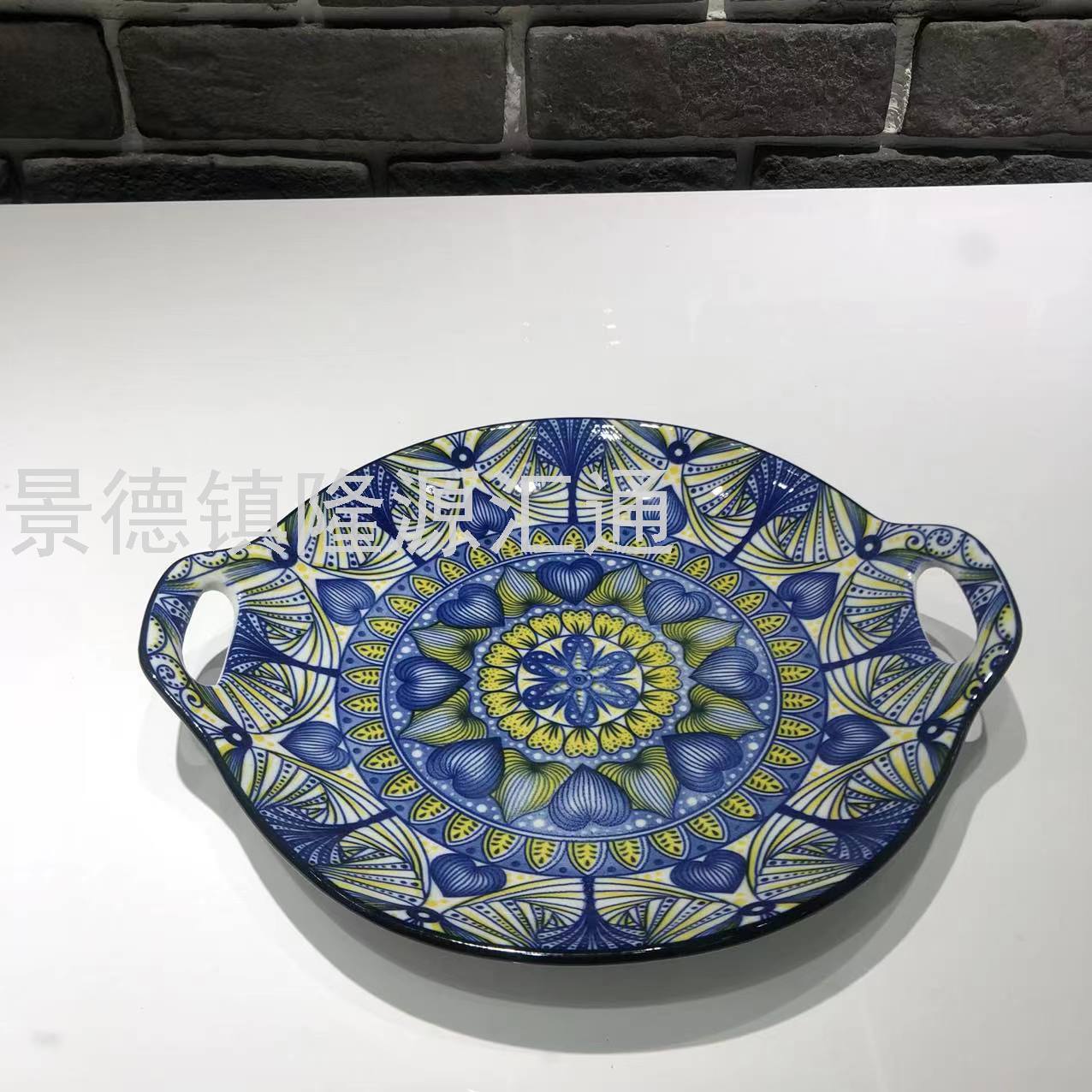 Dinner Plate Ceramic Plate Baking Plate Dim Sum Plate Ceramic Bowl Rice Bowl Rice Bowl Promotion Gift Bowl Jingdezhen