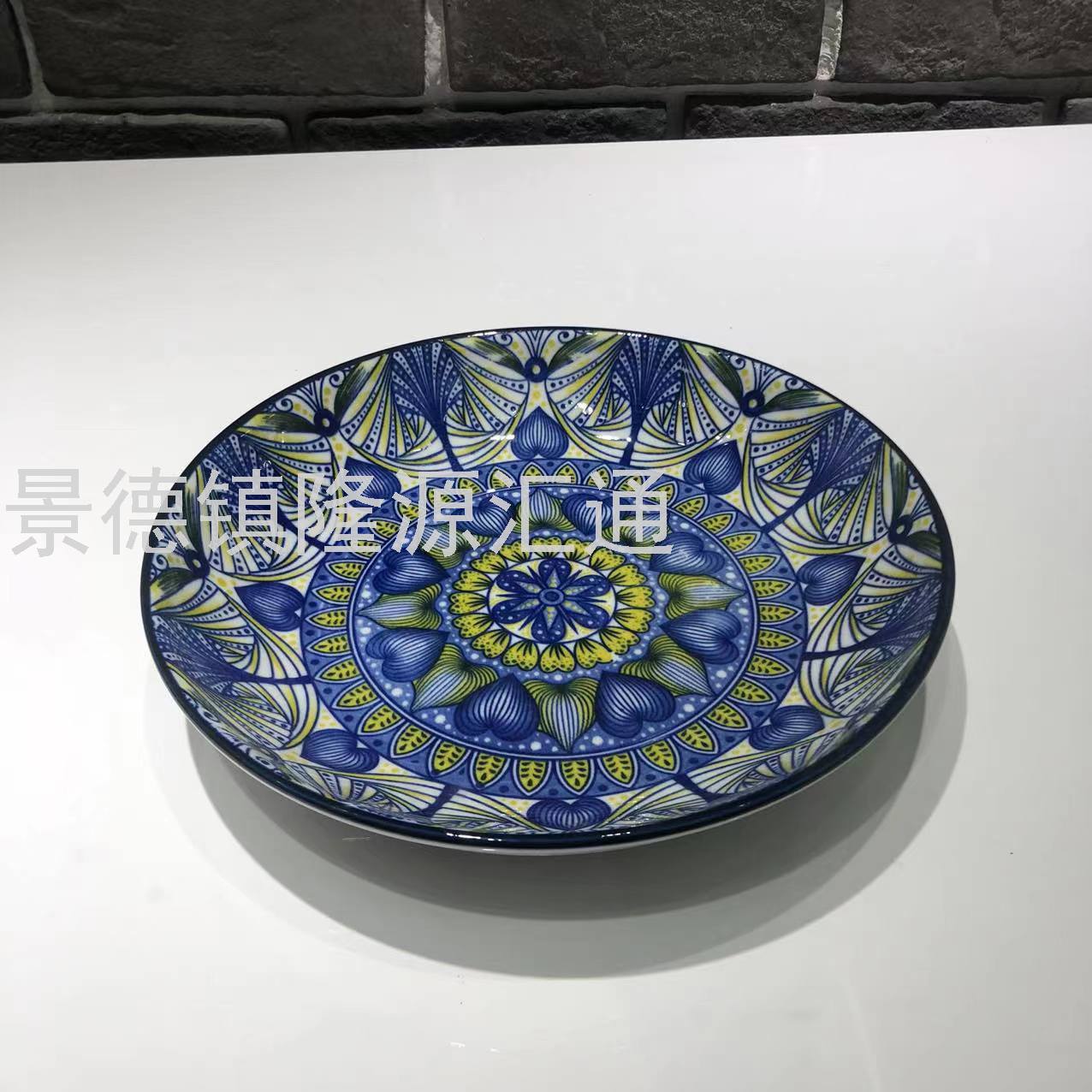 Dinner Plate Ceramic Plate Baking Plate Dim Sum Plate Ceramic Bowl Rice Bowl Rice Bowl Promotion Gift Bowl Jingdezhen
