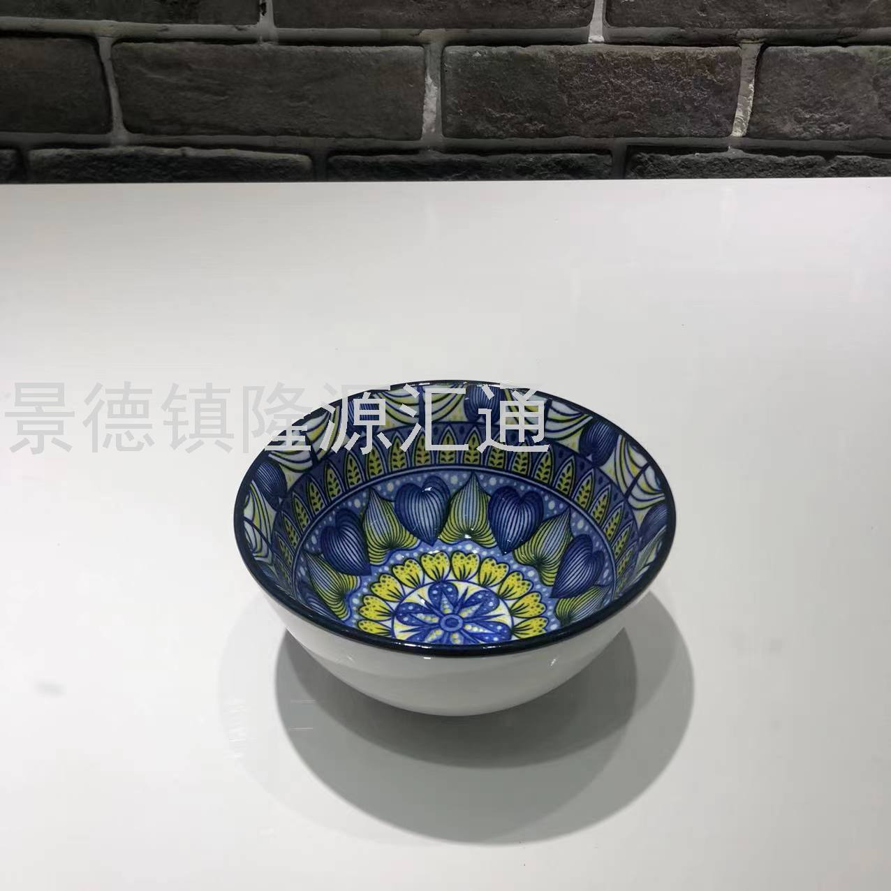 Dinner Plate Ceramic Plate Baking Plate Dim Sum Plate Ceramic Bowl Rice Bowl Rice Bowl Promotion Gift Bowl Jingdezhen
