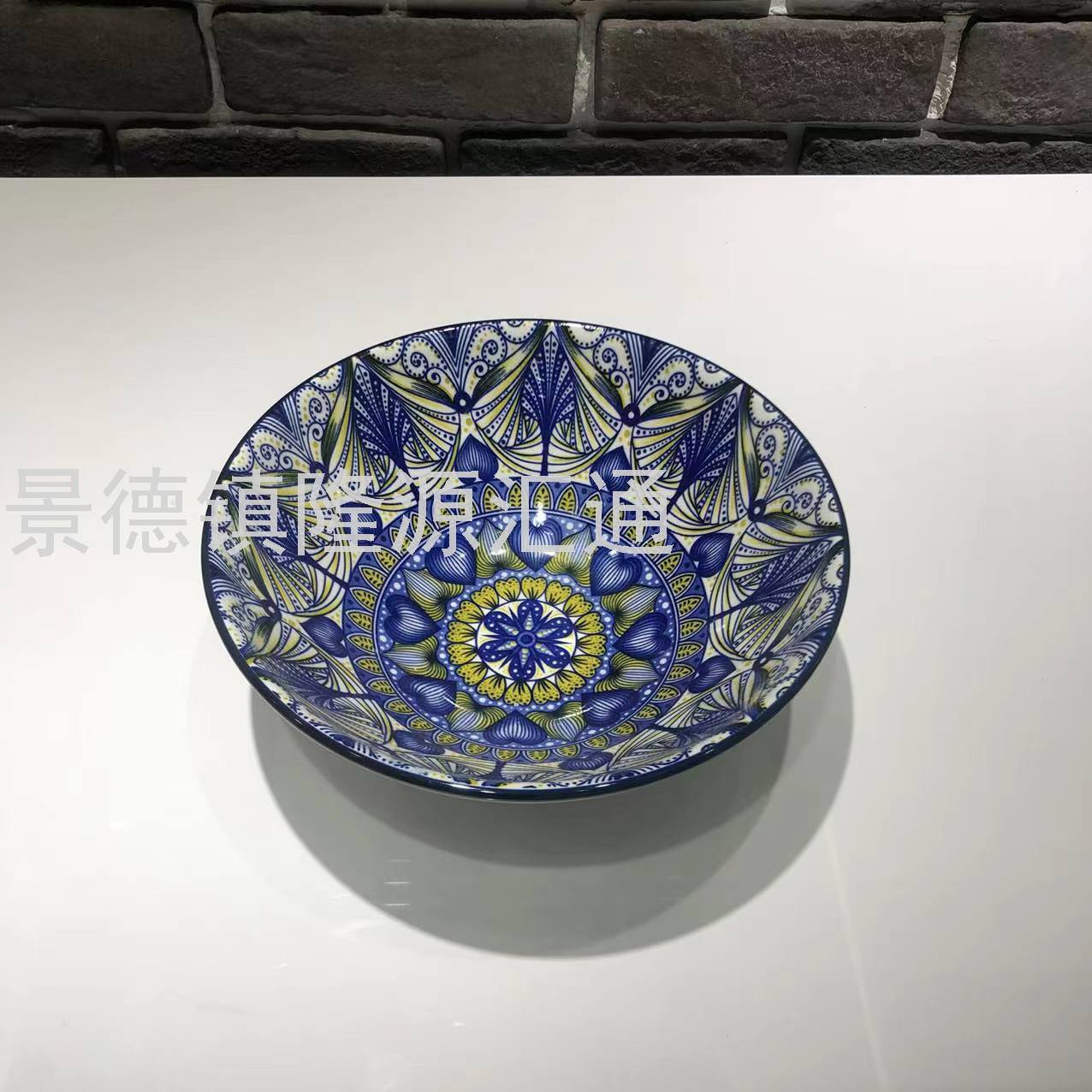 Dinner Plate Ceramic Plate Baking Plate Dim Sum Plate Ceramic Bowl Rice Bowl Rice Bowl Promotion Gift Bowl Jingdezhen