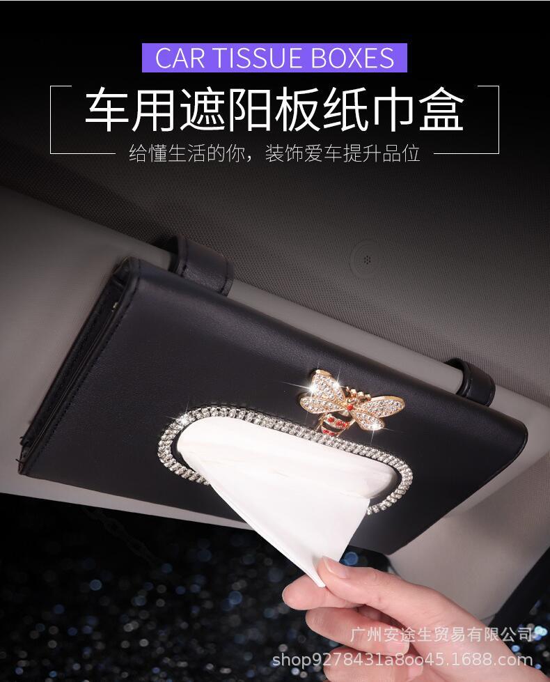 Diamond Swan Car Sunshade Tissue Box Tissue Box for Car Camellia Hanging Crown Tissue Box Daisy Diamond Swan Car Sunshade Tissue Box Tissue Box for Car Camellia Hanging Crown Tissue Box Daisy