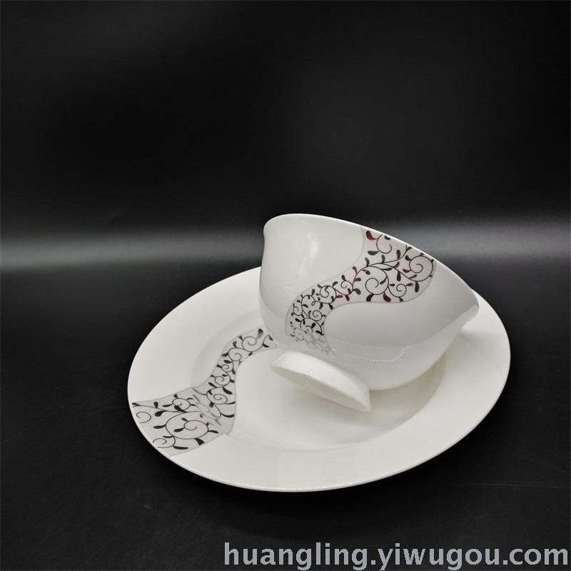 Tableware Set Bowl Hotel Ceramic Restaurant Bowl Jingdezhen Ceramics