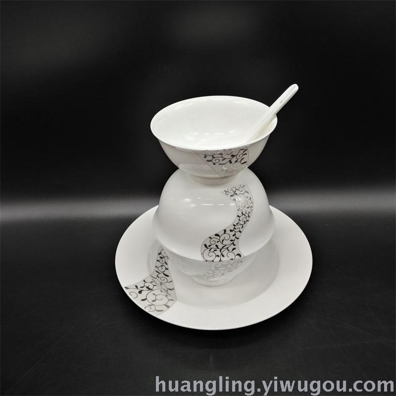 Tableware Set Bowl Hotel Ceramic Restaurant Bowl Jingdezhen Ceramics