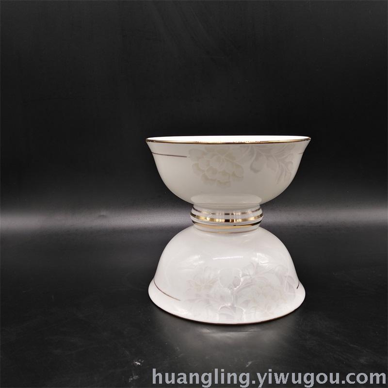 Tableware Set Bowl Hotel Ceramic Restaurant Bowl Jingdezhen Ceramics