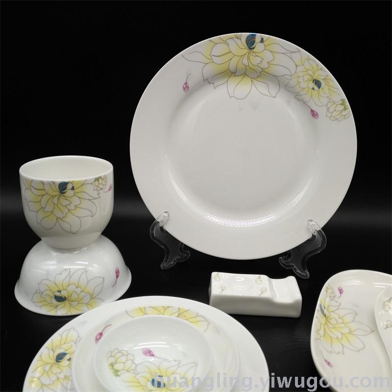 Tableware Set Bowl Hotel Ceramic Restaurant Bowl Jingdezhen Ceramics