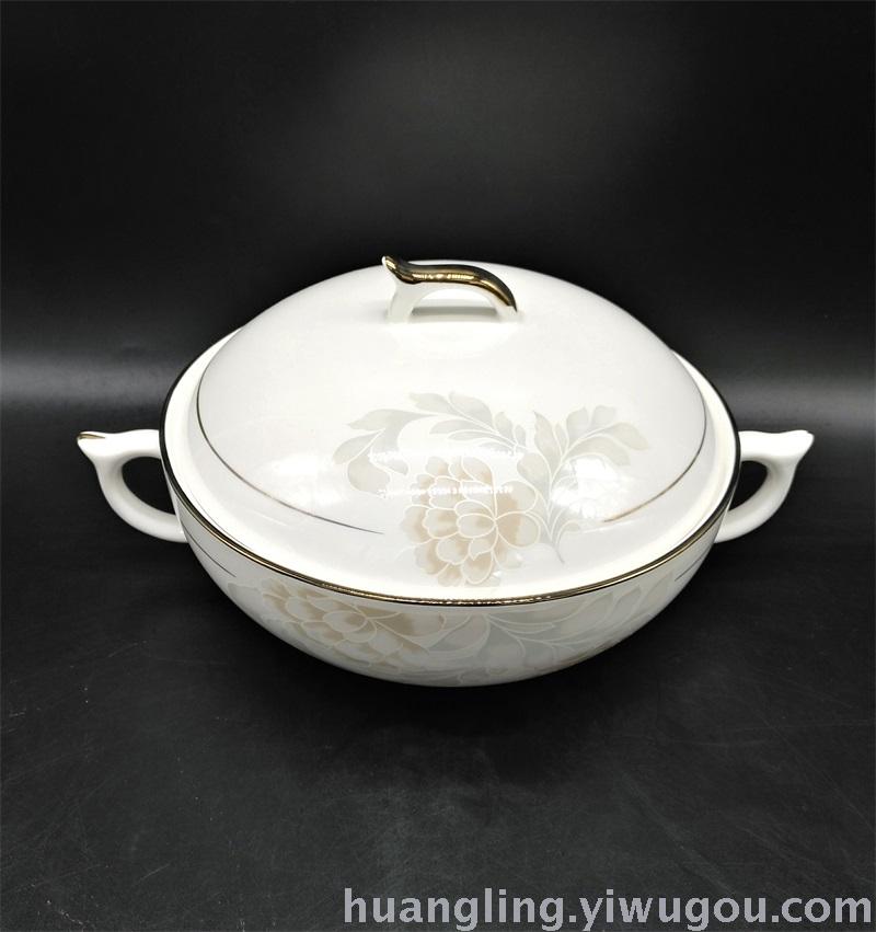 Tableware Set Bowl Hotel Ceramic Restaurant Bowl Jingdezhen Ceramics
