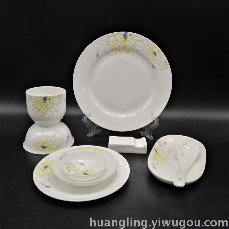 Tableware Set Bowl Hotel Ceramic Restaurant Bowl Jingdezhen Ceramics