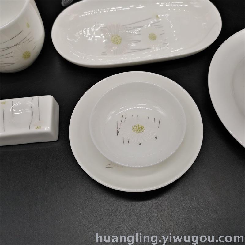 Tableware Set Bowl Hotel Ceramic Restaurant Bowl Jingdezhen Ceramics