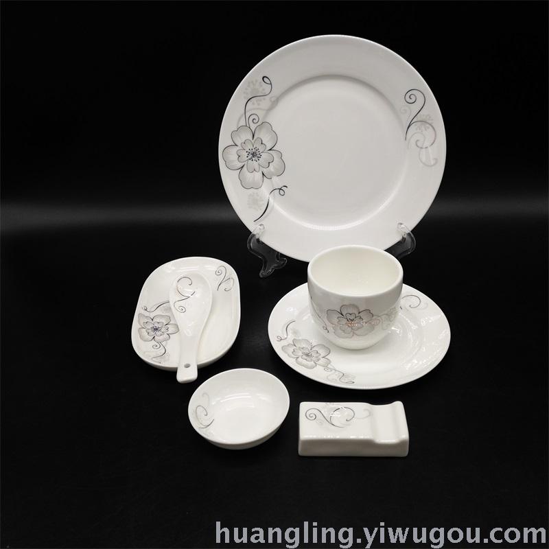 Tableware Set Bowl Hotel Ceramic Restaurant Bowl Jingdezhen Ceramics
