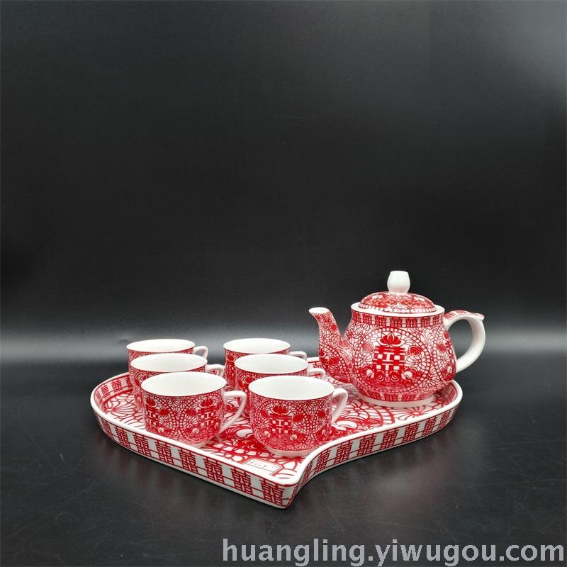 Wedding gifts red bowl bowl ceramic bowl bowl