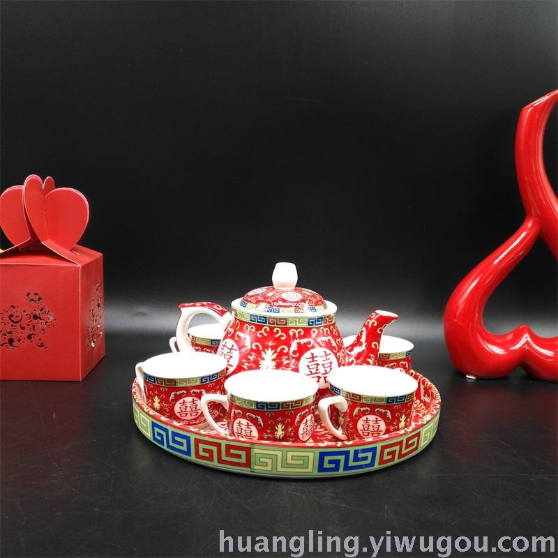Wedding gifts red bowl bowl ceramic bowl bowl