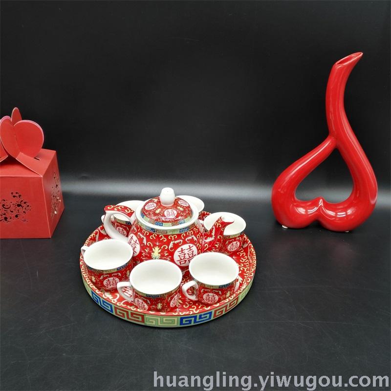 Wedding gifts red bowl bowl ceramic bowl bowl