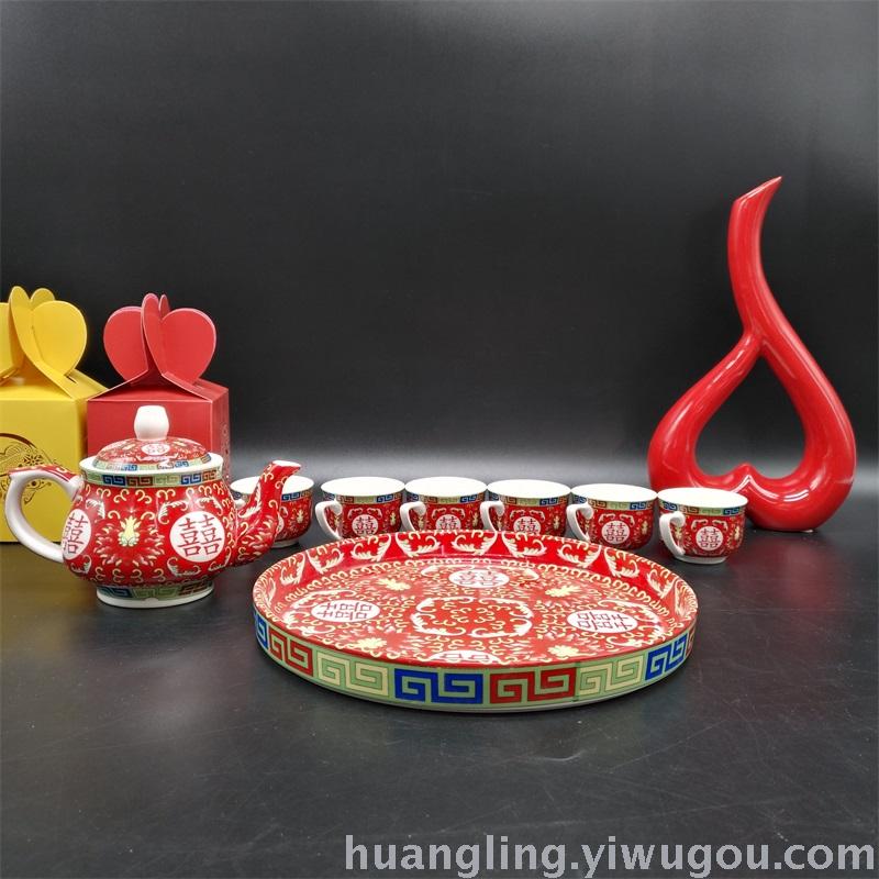 Wedding gifts red bowl bowl ceramic bowl bowl