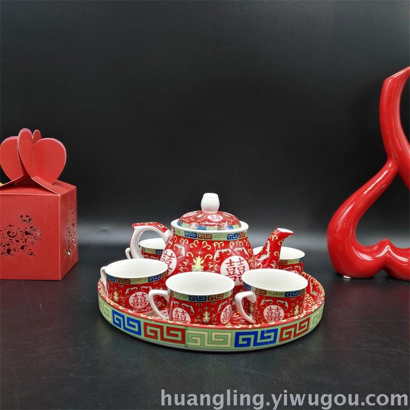 Wedding gifts red bowl bowl ceramic bowl bowl