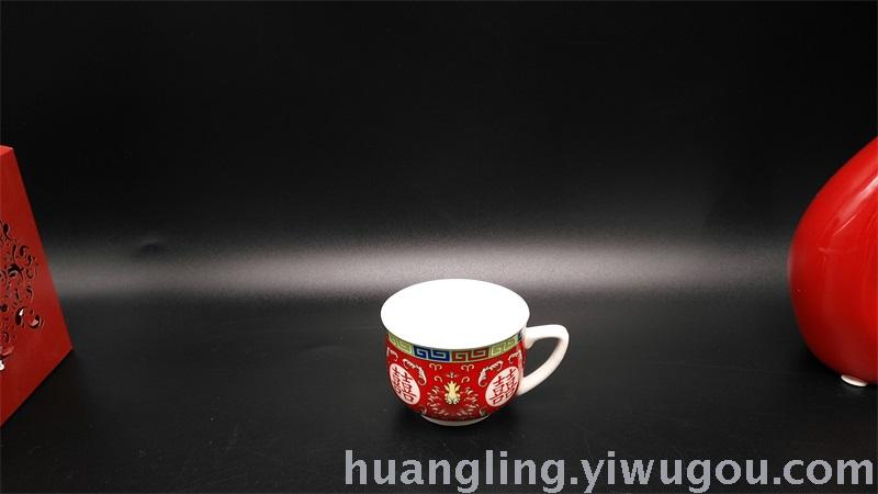 Wedding gifts red bowl bowl ceramic bowl bowl