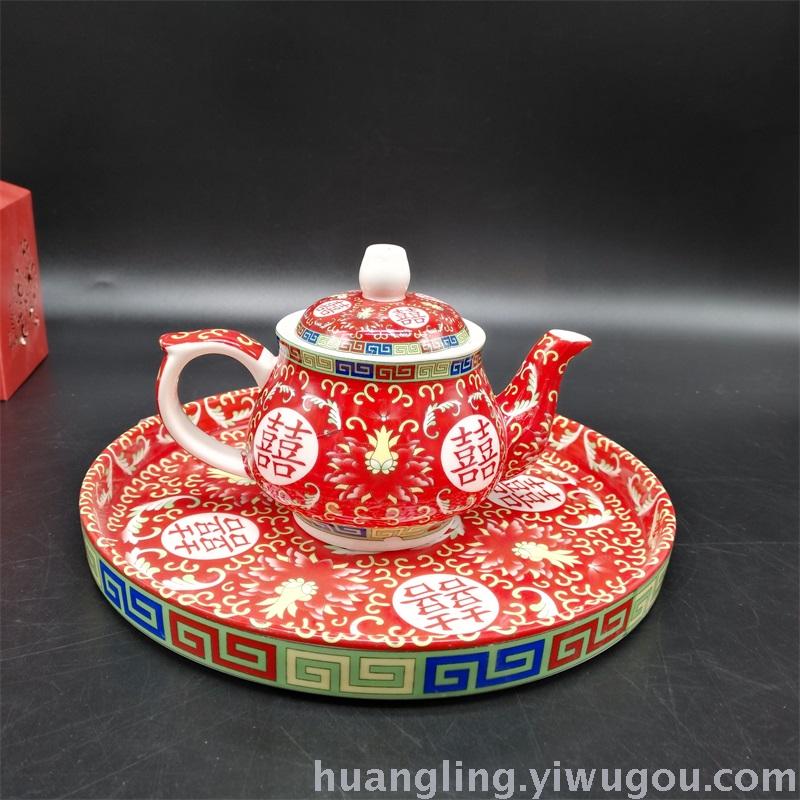 Wedding gifts red bowl bowl ceramic bowl bowl