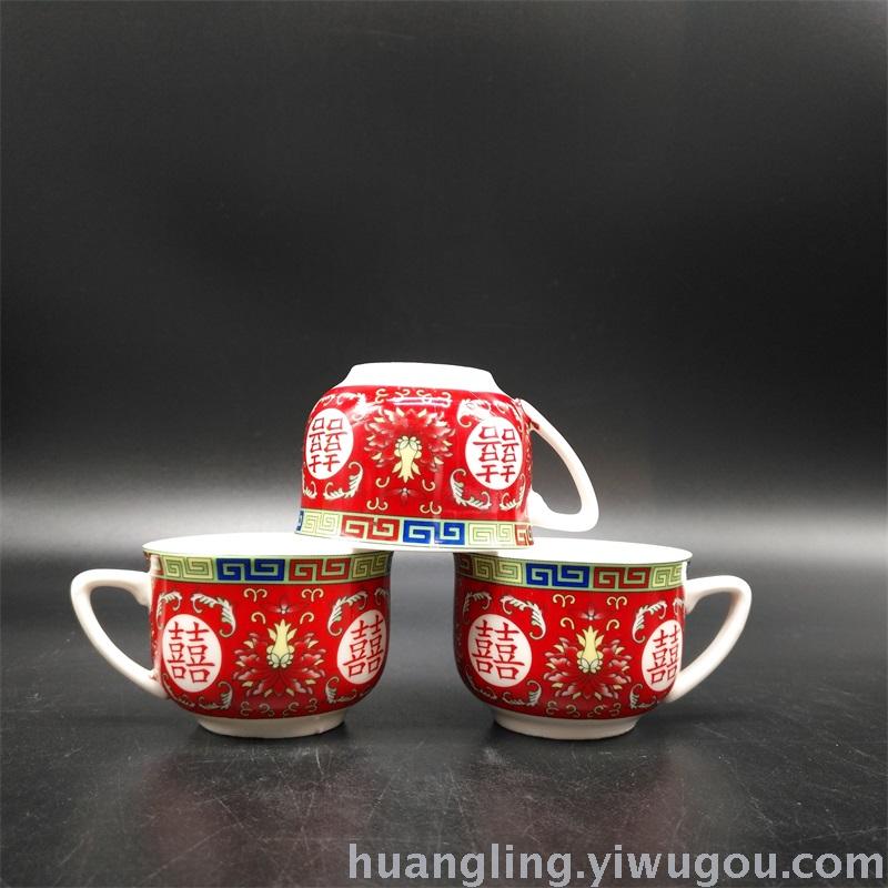 Wedding gifts red bowl bowl ceramic bowl bowl