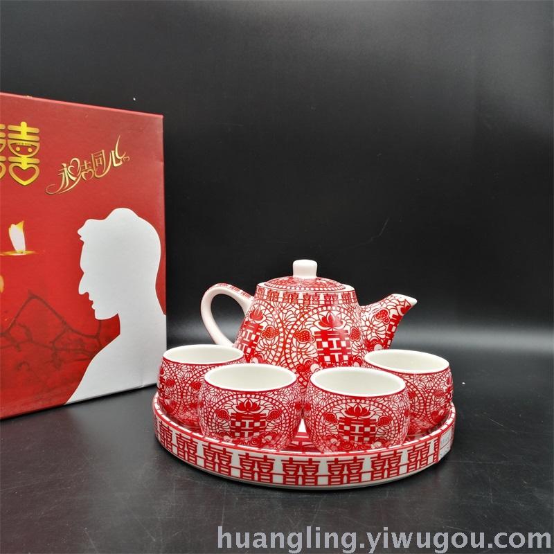 Wedding gifts red bowl bowl ceramic bowl bowl