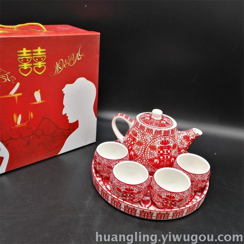 Wedding gifts red bowl bowl ceramic bowl bowl