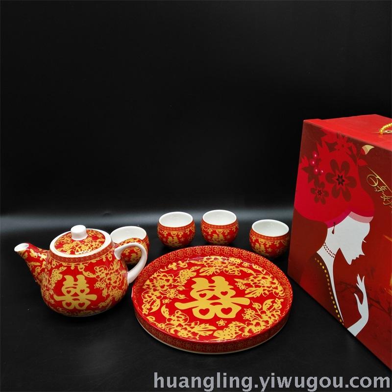 Wedding gifts red bowl bowl ceramic bowl bowl