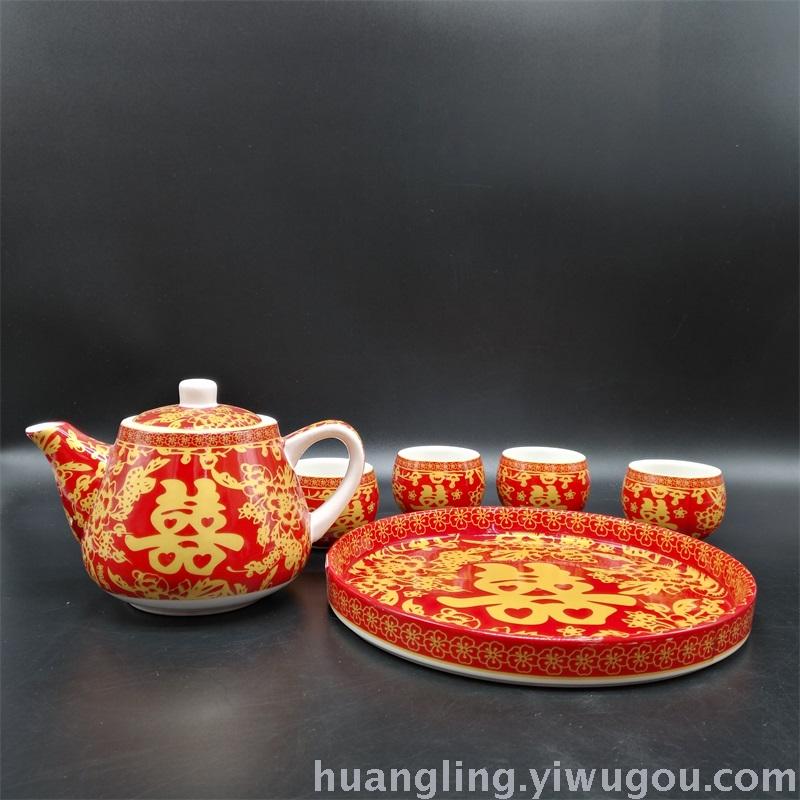 Wedding gifts red bowl bowl ceramic bowl bowl