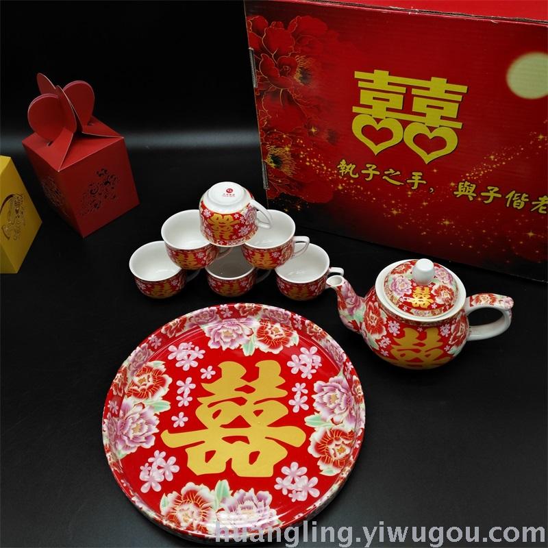 Wedding gifts red bowl bowl ceramic bowl bowl
